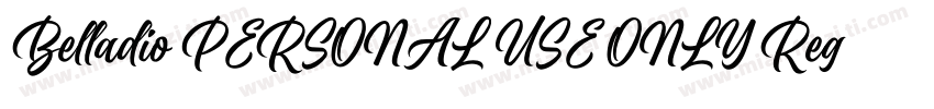 Belladio PERSONAL USE ONLY Regular字体转换